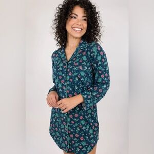 In My Sundays Sleep Dress Frosted Forrest {size large}